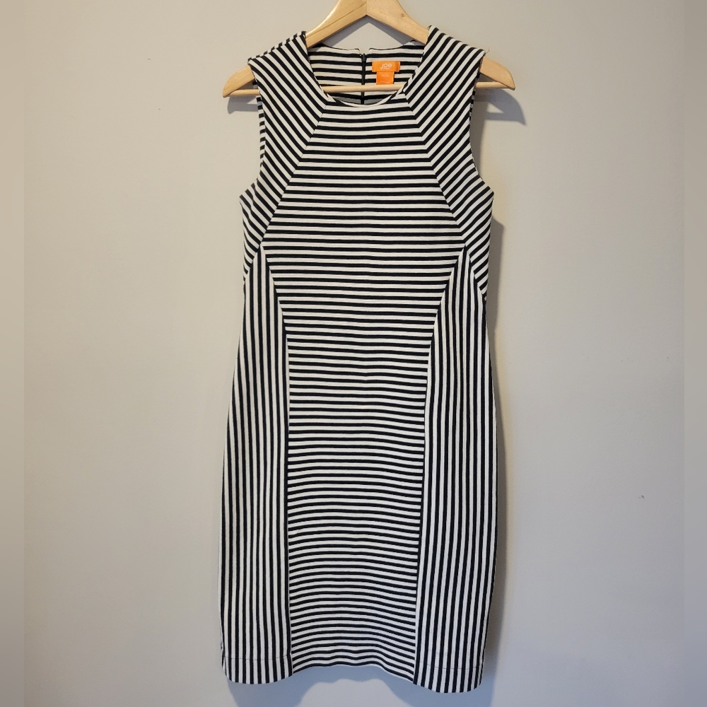 🦓 Joe Fresh Black and White Stripe Bodycon Dress